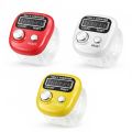 Hand Finger Digital Tally Counter Electronic Counting Machine Mantra Jaap Tally Counter for Various Counting Purpose (Multicolor). 