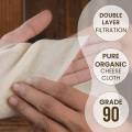 ARELENE Muslin Cloths for Cooking, Pack of 10 (50X50CM), Unbleached, Cotton Reusable and Washable Cheese Cloths for Straining. 