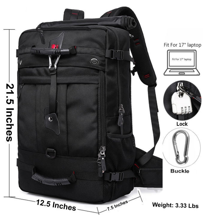 Bag%20Travel%20Carry-on%20Superior%20Quality%20Multifunctional%20KAKA%20Convertible%20Duffle%20Durable%20Backpack%20-%20Image%202
