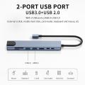 Gigaware 8 in 1 USB Type C Hub Multifunctional Adapter. 