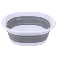 Folding Wash Basin Outdoor Travel Portable Wash Basin Light Hanging Foldable Basin,White & Green. 