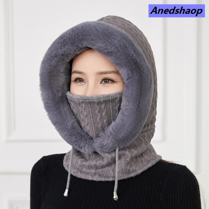 Anedshaop%20Winter%20Hats%20for%20Women%20Balaclava%20Fur%20Beanie%20Warm%20Bonnets%20Wholesale%20New%20Hat%20Scarf%20Mask%20Set%20Lil%20Peep%20Plush%20Female%20Winter%20Head%20Hood%202021%20-%20Image%207