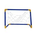 XHHDQES 2X Folding Mini Football Soccer Goal Post Net Set with Pump Kids Sport Indoor Outdoor Games Toys. 