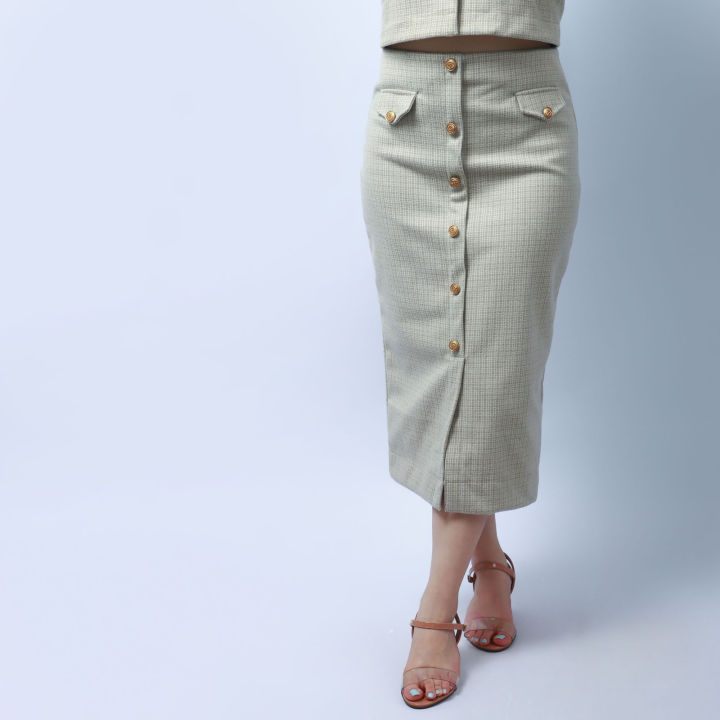 KADE%20Women's%20Check%20Long%20Skirt%20-%20Image%204