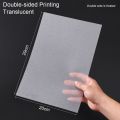 1Pcs Durable Printable Shrink Plastic Sheets Handmade 29x20cm Shrink Film Translucent White Shrinky Art Papers for Inkjet Printer. 