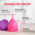 Sirona Reusable Menstrual Cup for Women - Small Size (Pack of 1). 