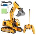 Remote Control Jcb Excavator Toy Truck (Yellow, Black). 