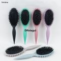 Difutagui 1 piece curly hair styling comb bristle hair combexfoliating hair Portable 2025 New brush women's wet roll hair comb hair cutting styling comb. 