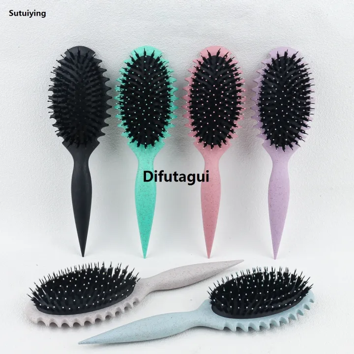 Difutagui%201%20piece%20curly%20hair%20styling%20comb%20bristle%20hair%20combexfoliating%20hair%20Portable%202025%20New%20brush%20women's%20wet%20roll%20hair%20comb%20hair%20cutting%20styling%20comb%20-%20Image%202