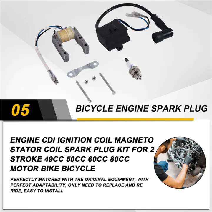 Engine%20CDI%20Ignition%20Coil%20Stator%20Coil%20Spark%20Plug%20Kit%20for%202%20Stroke%2049Cc%2050Cc%2060Cc%2080Cc%20Motor%20Bike%20Bicycle%20-%20Image%203
