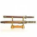Excellent Solid Wood Japanese Katana Detachable Horizontal Support Display Stand Bracket Stents Organiser Rack Display Holder. 