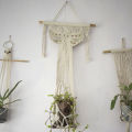 White Butterfly Macrame Plant Hanager. 