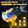 Electric Air Blower 130000RPM Brushless Mini Fan for 20V Battery (No Battery). 