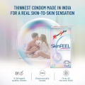 KS Skin Feel - 3 Condoms | Thinnest Condom 35% Thinner Than Human Hair. 