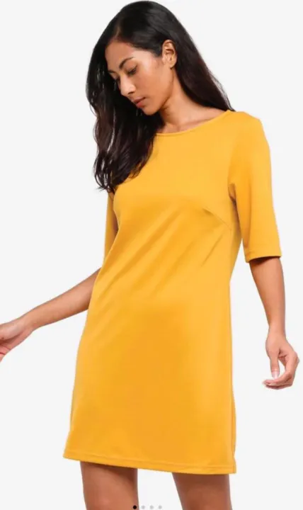 Basic%20Elbow%20Sleeves%20Shift%20Dress%20-%20Image%203