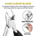 Stainless Steel Nail Clippers Trimmer Ingrown Pedicure Care Professional Cutting Tools for Feet Toenail Paronychia Improved. 