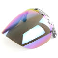 Open Face Helmet Visor Motorcycle Helmet Bubble Lens 3-Snap Bubble Wind Shield Visor. 