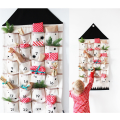Hanging Storage Bags,Advent-Calendar,Fabric Advent-Calendar with 24 Pockets,for Children Storage Chocolate and Sweets About 109x50cm. 