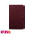 Maroon Binded Stock Book (No. 10) Set of 3. 