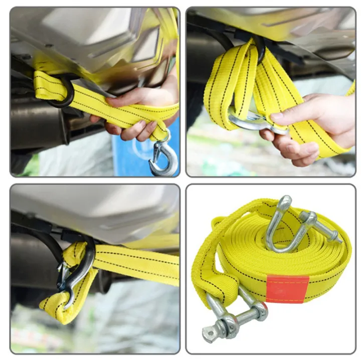 (GREH)%202pcs%205M/5T%20Car%20Electric%20Winch%20Rope%20Off-Road%20Vehicle%20Tow%20Rope%20with%20U-Shaped%20Hook%20Tow%20Strap%20for%20Cars%20Truck%20Trailer%20Suv%20-%20Image%202