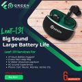 Green Leaf-131 Wireless Bluetooth Earbuds | 27 Hours | HD Voice | Stereo Sound | 12mm Drive | Big Sound. 