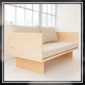 Miracles Wooden Sofa Bench | Minimalist Solid Wood 2-Seater Couch | Modern Living Room & Studio Seating | Durable Handmade Furniture | Made in Nepal. 