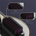 OUMERY Cordless Hair Straightener Hot Heating Comb Professional Electric Brush for Hair Smoothing Iron Negative Ion Hair Care B. 