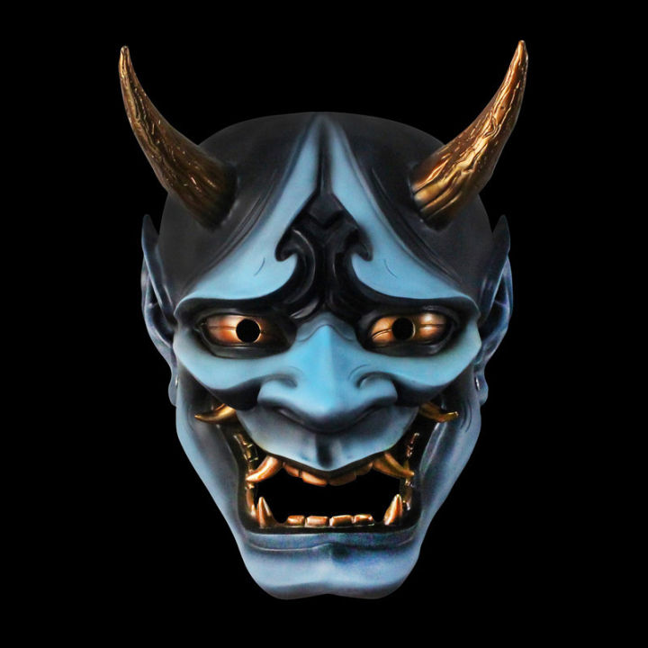 Halloween%20Japanese%20Color%20Bonjour%20Noh%20Kabuki%20Demon%20Mask%20Hundred%20Ghosts%20Night%20Out%20Resin%20Ghost%20Samurai%20Props%20Prom%20Party%20Mask%20-%20Image%202