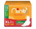 Niine Dry Comfort Ultra Thin XL Sanitary Pads 275mm 15 pads, Pack of 3 (45 PCS). 