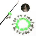 FORIDE 10 PCS Fishing Alarm Bells Bite Double Bells Fishing Outdoor Fishing Accessories Fishing Tackle Fish Bell Fishing Alarm. 