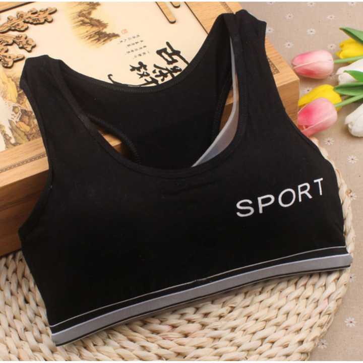 Girls Underwear Bra Vest  Underclothes Sport Undies Clothes Girl Vest Sport Top Crop Top Cotton Vets
