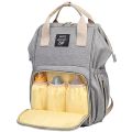 Baby Diaper Bag for Mothers for Travel Backpack- GREY. 