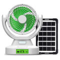 GDTIMES GD-8023 9-Inch Solar Rechargeable Fan – LED Light, Power Bank, 3-Speed – Portable Table Fan for Home, Office & Camping. 