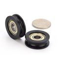5pcs Smooth 5x20x7mm Nylon Pulley Chrome Steel Double Metal Shielded U Groove Ball Bearing Z1 Noise Level U625ZZ Bearings Micro Motor. 