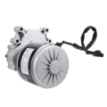 Fullhaodd 4X 250W 24V 75Rpm Low Speed Brush Motor, 44mm Longer Shaft, Shaft Diameter 17mm , Wheel Chair DC Gear Brushed Motor. 