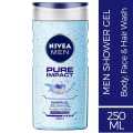 80892 Nivea Men Shower Gel, Pure Impact,250Ml. 