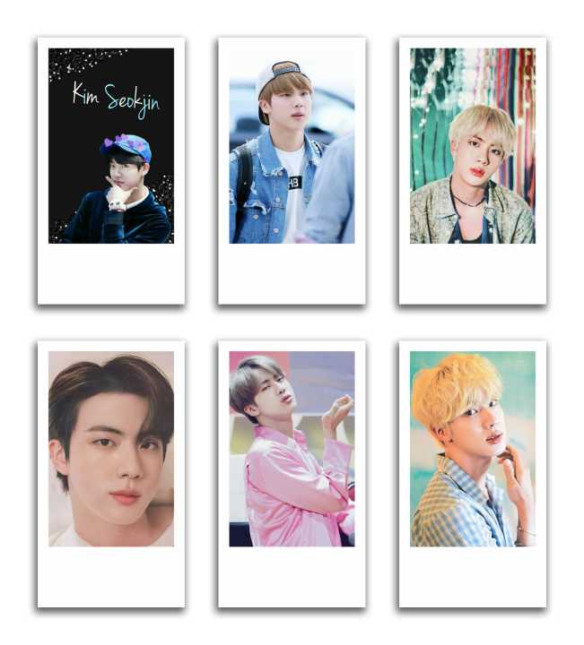 KYVOR%20BTS%20Jin%20Kim%20Seokjin%20Kpop%20Collectible%20Polaroid%20Pack%20of%206pcs%20-%20Image%203