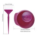 2pcs/set Hairdressing Tool Plastic Hair Dye Brush Bowl Set Anti-slip Coloring Hair Dye Brush and Bowl Durable Anti-Static Hair Tint Tool Salon. 