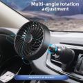 Portable 360 Degree Car Air Outlet Fan Adjustable Speeds Comfort Car Air Circulation Fan Low Noise Adjustable Angle Car Cooling Fan Vehicle Interior. 