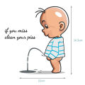 Zishfas Toilet Decal Adorable Kid Pee Bathroom Sticker. 