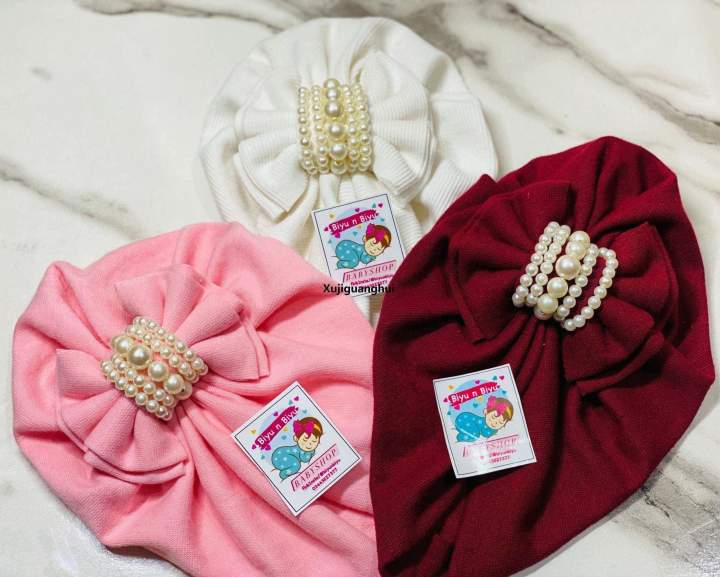 Xujiguanghui%20Biyu%20N%20Biyu%20Center%20PearNew%20style%20ls%20Work%20Fancy%20Turban%20Cap%20-%20Image%202