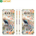 UCUC for Samsung S10 Back Cover + Free Lanyard Peacock Luxury 6D Plating Soft Silicone Phone Case. 