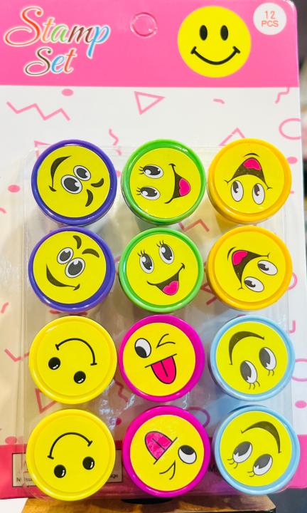 Smiley%20Stamp%20/12%20Pcs%20Kids%20Set%20of%20Emoji%20Smiley%20Design%20Face%20Stamps%20for%20School%20Craft%20Pencil%20Tops%20Gift%20for%20Teacher%20&%20Students%20-%20Image%202