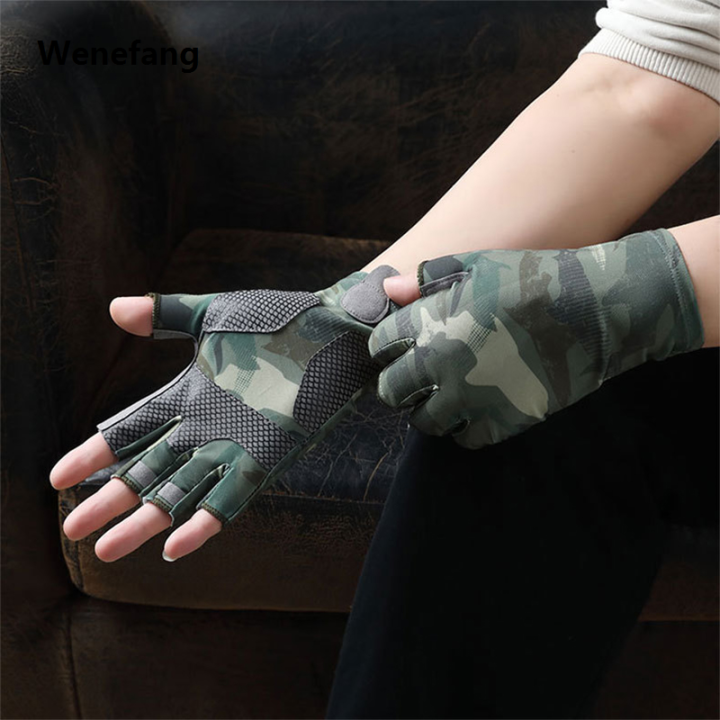 Wenefang%20Men's%20Summer%20Fishing%20Anti-slip%20Wearable%20Cool%20Outdoor%20Professional%20Fishing%20G10-DY%20Half%20Finger%20Gloves%20Ice%20Silk%20Breathable%20Soft%20UV%20-%20Image%204