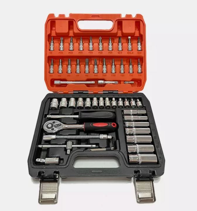 53 in 1 Piece Tool Kit & Screwdriver and Socket Set Multi Purpose ...