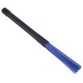 1 Pair Black Handles Jazz Drum Brushes Sticks Blue Nylon 32cm. 