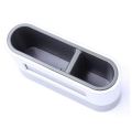 Oval Desk Clock Stand With Clock Pen Holder Time Alarm Snooze Calendar Temperature Name Card Holder. 