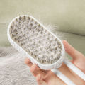 Premium 3-in-1 Pet Grooming Brush with Built-in Humidifier - Self-Cleaning Hair Removal Tool for Cats and Dogs, Reduces Shedding and Static. 