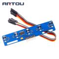 5 channel Infrared Reflective Sensor TCRT5000 KIT 5 way/road IR Photoelectric Switch Barrier Line Track Module. 