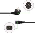 Power cord cable, devices power cable grounded plug C13 bus 1.5m for PC Monitor Computer Printer etc.. 